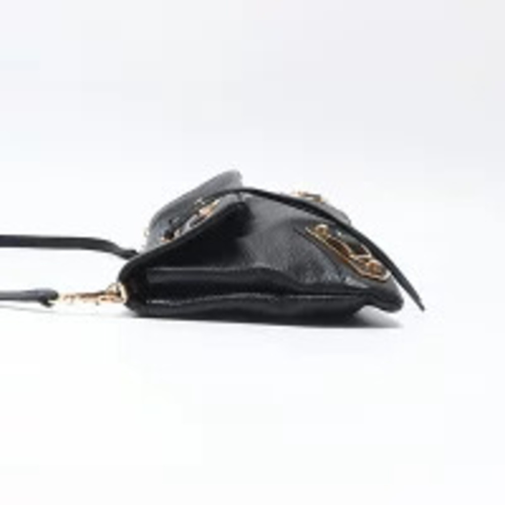 Balenciaga Envelope Leather Shoulder Bag Black - Picture 4 of 13